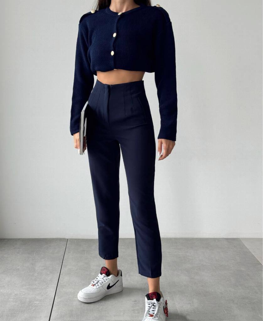 pantalon taille haute