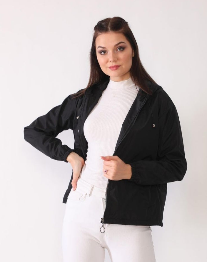 Veste à capuche noir