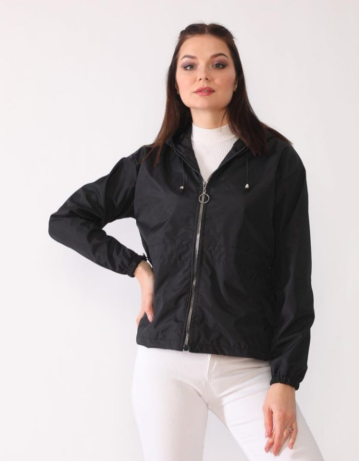 Veste à capuche noir