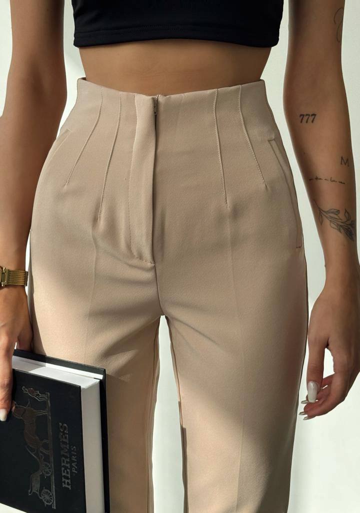 pantalon taille haute